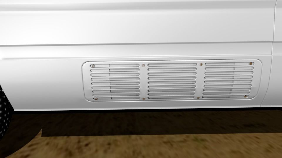 Toyota Coaster Bus Low-poly 3D model_29