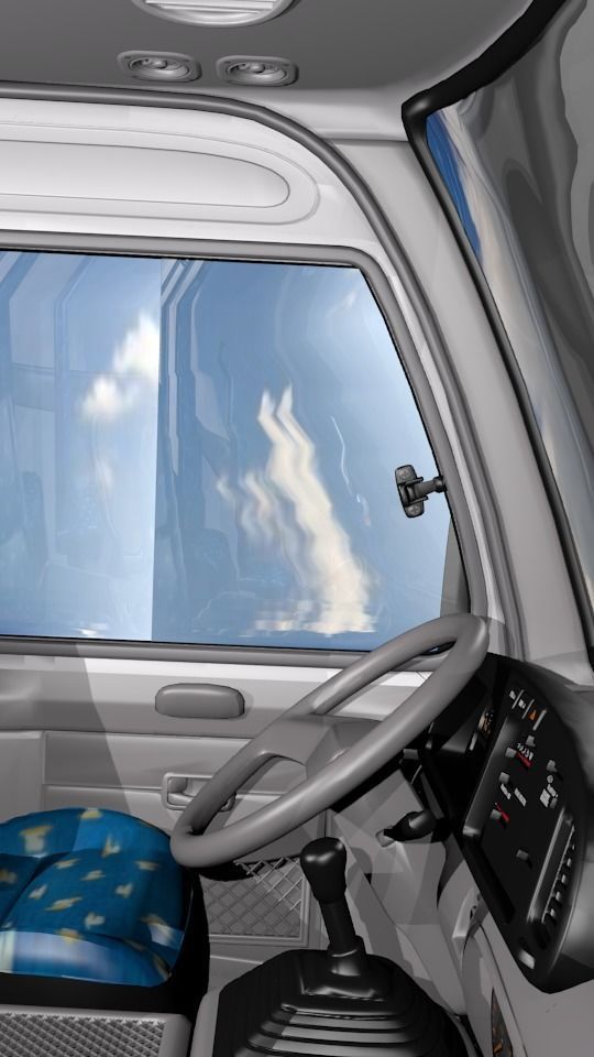 Toyota Coaster Bus Low-poly 3D model_14