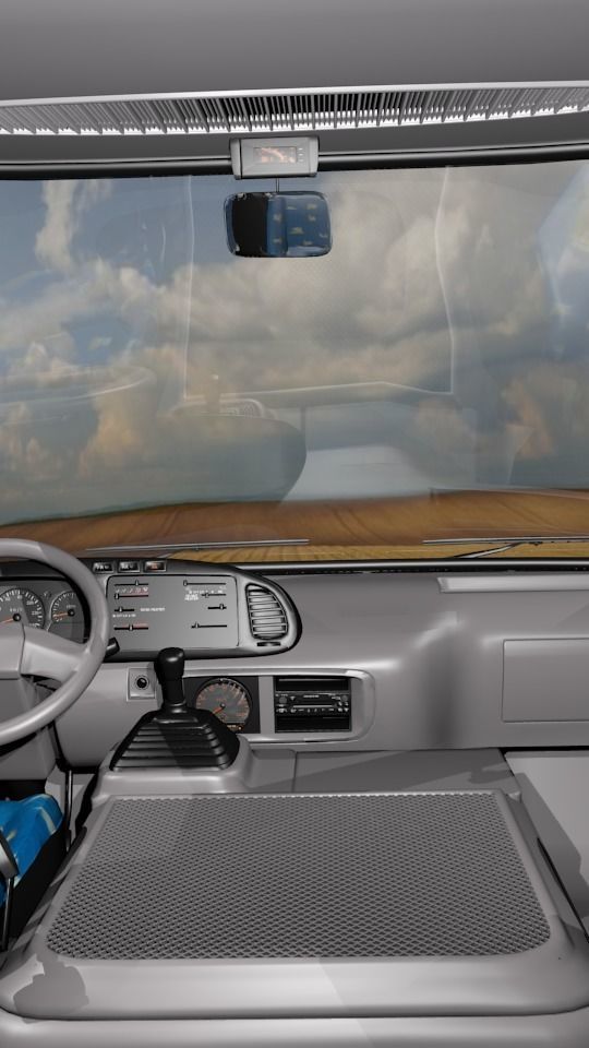 Toyota Coaster Bus Low-poly 3D model_54