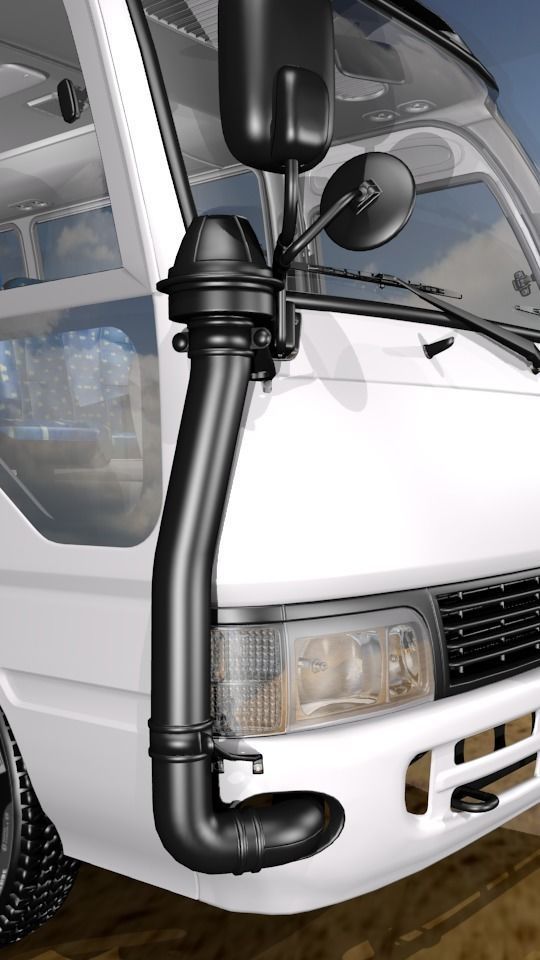 Toyota Coaster Bus Low-poly 3D model_37