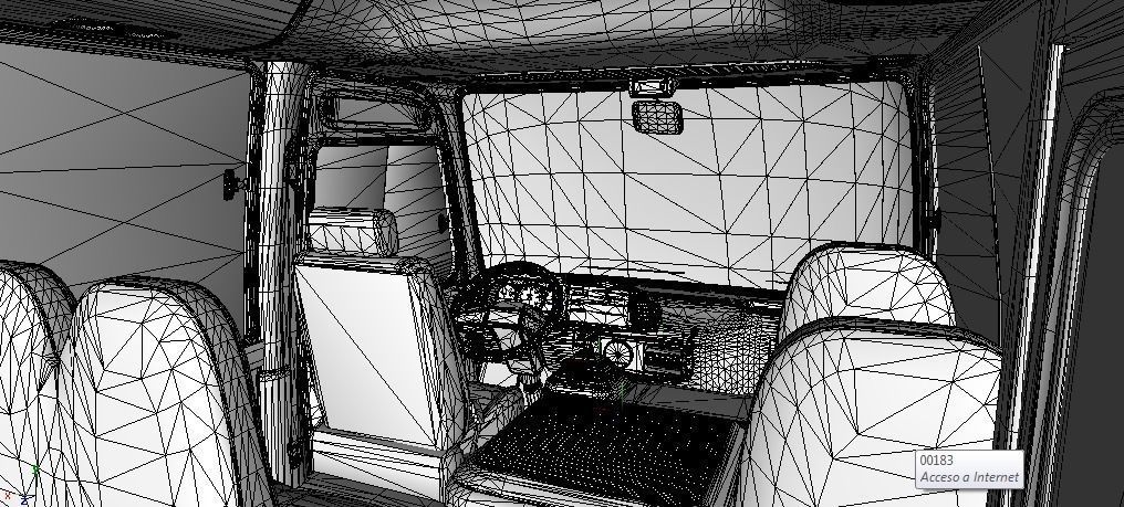 Toyota Coaster Bus Low-poly 3D model_74