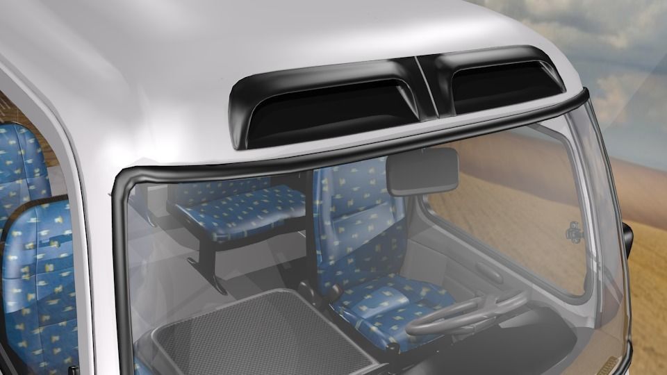 Toyota Coaster Bus Low-poly 3D model_39