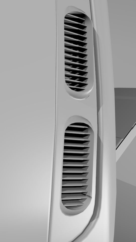 Toyota Coaster Bus Low-poly 3D model_25