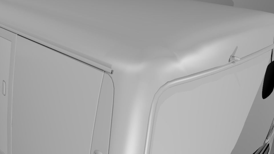 Toyota Coaster Bus Low-poly 3D model_26