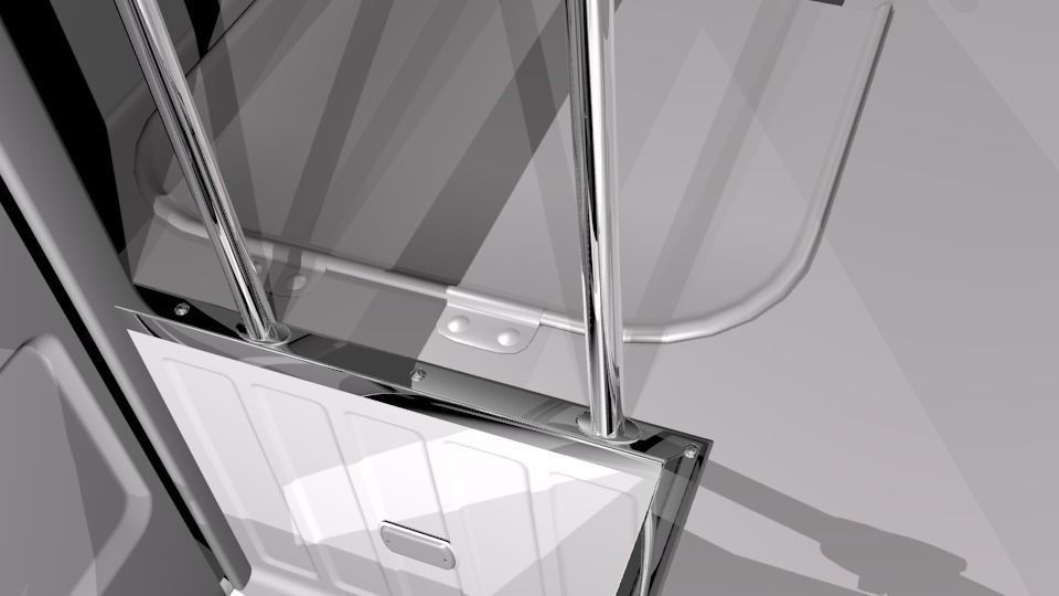 Toyota Coaster Bus Low-poly 3D model_68