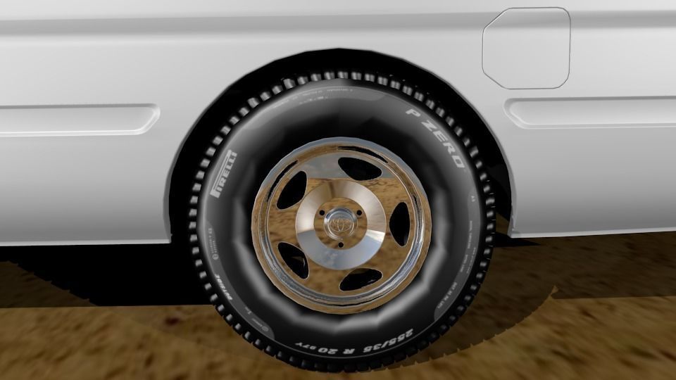 Toyota Coaster Bus Low-poly 3D model_27