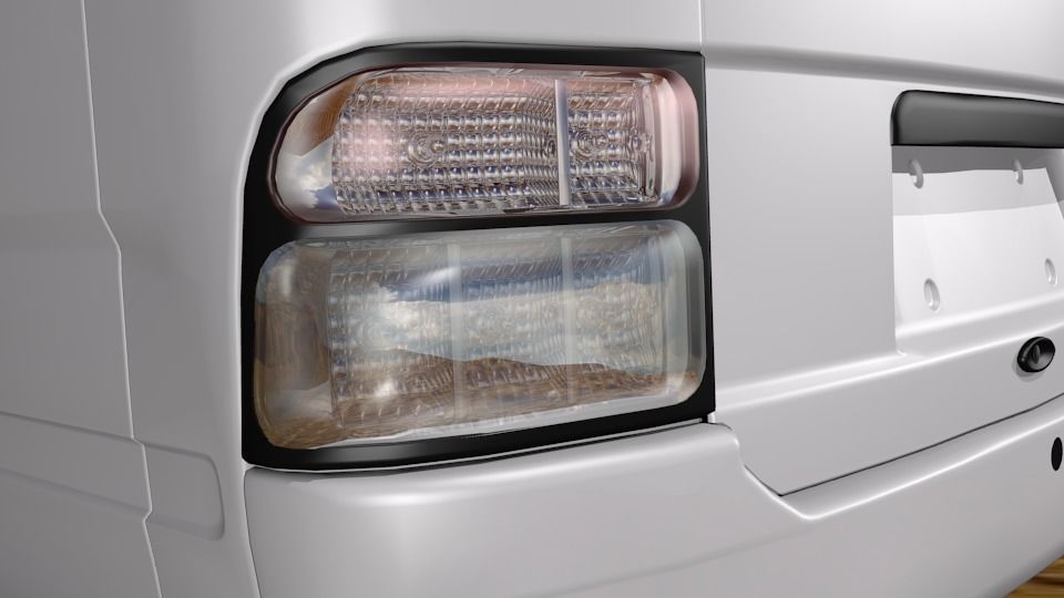 Toyota Coaster Bus Low-poly 3D model_20