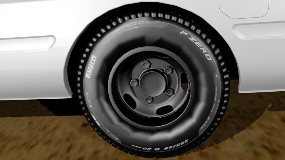 Toyota Coaster Bus Low-poly 3D model_31