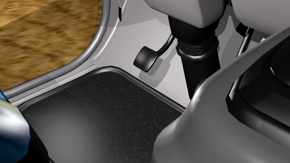 Toyota Coaster Bus Low-poly 3D model_56