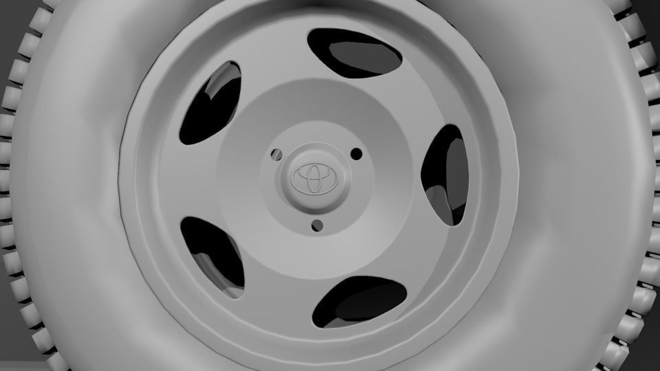 Toyota Coaster Bus Low-poly 3D model_24