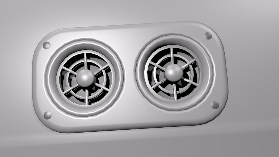 Toyota Coaster Bus Low-poly 3D model_45