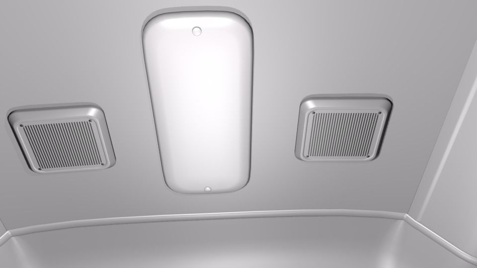 Toyota Coaster Bus Low-poly 3D model_43