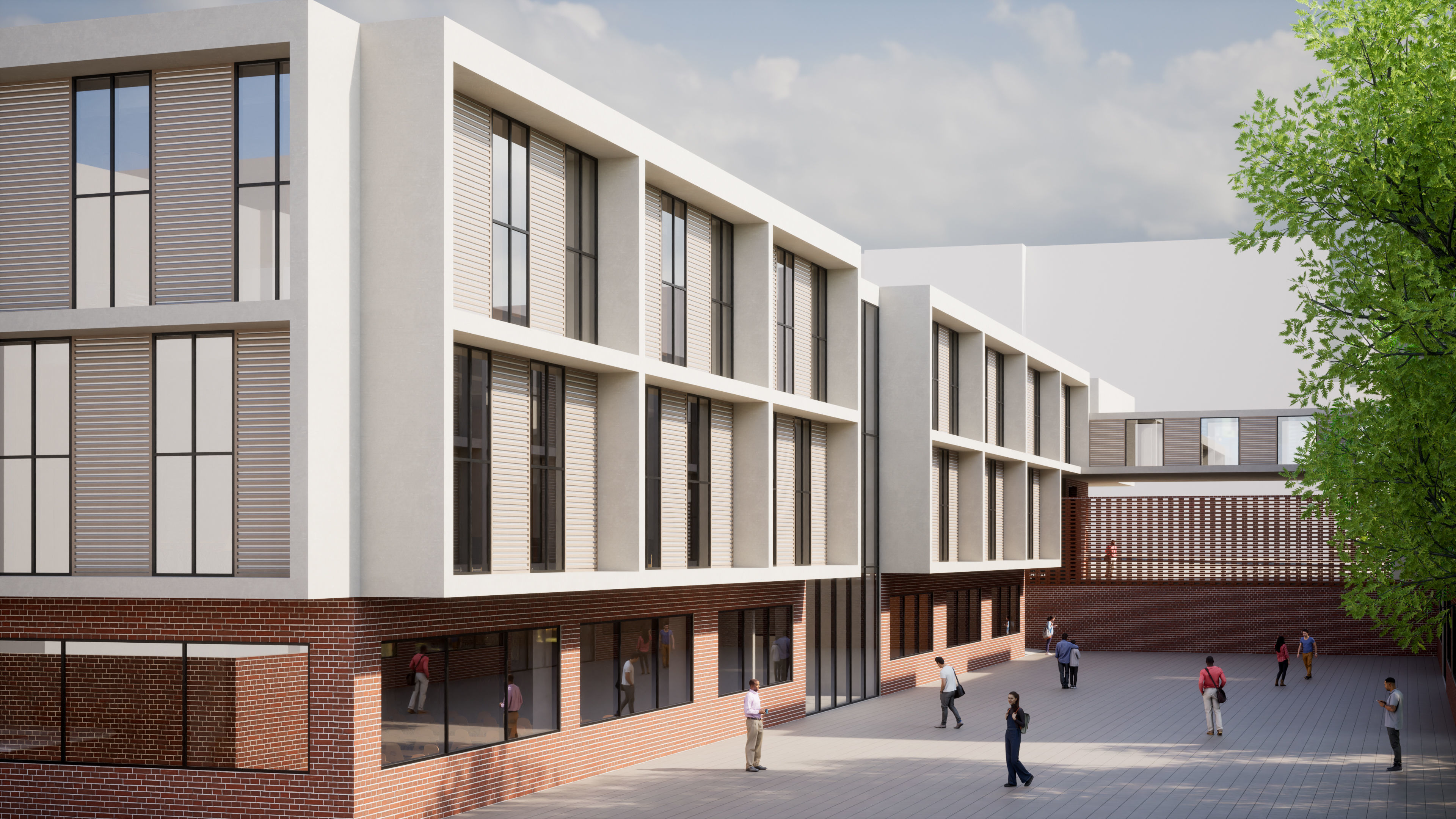 High School Building Revit Project 3D model_2