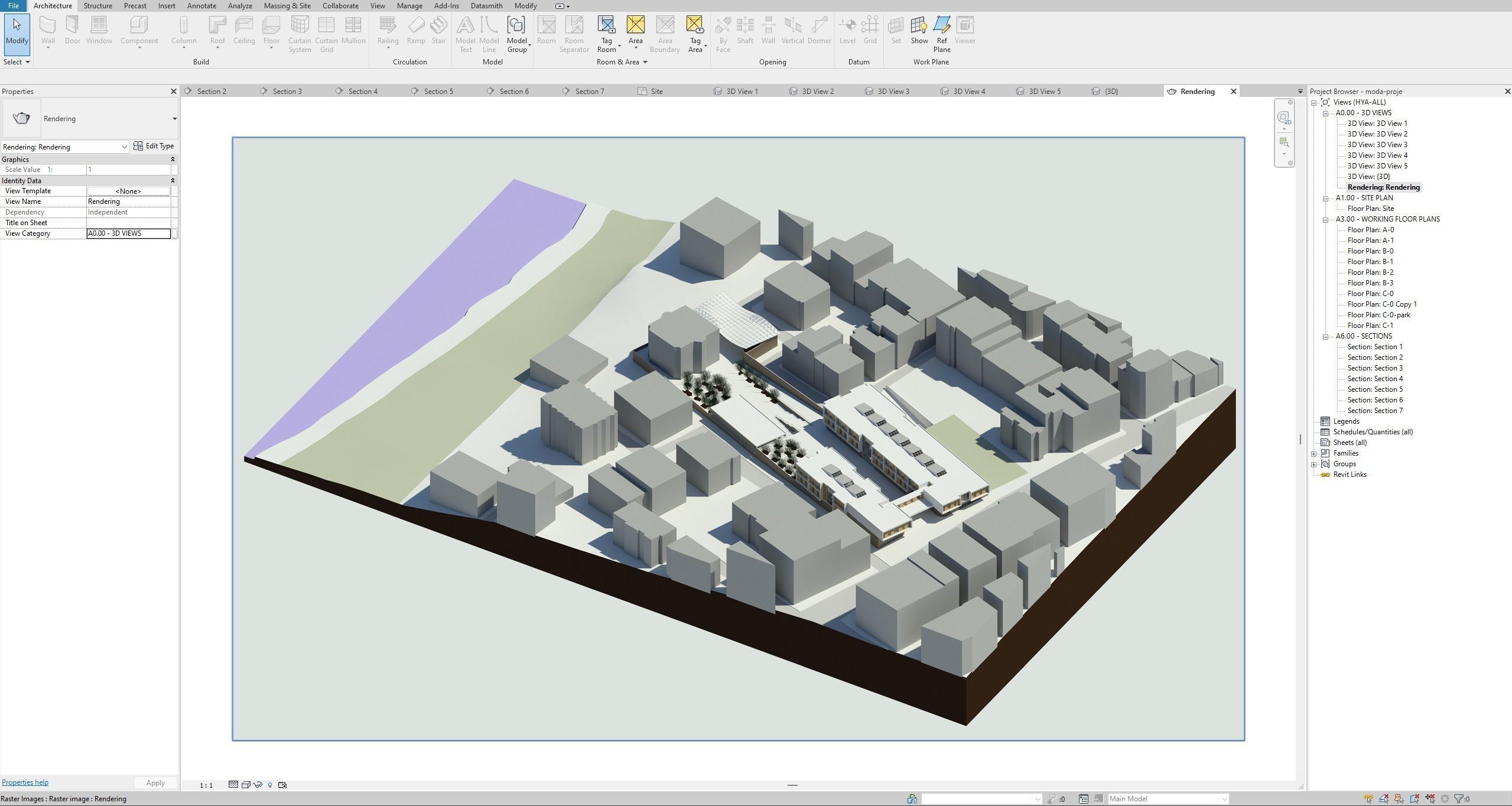High School Building Revit Project 3D model_31
