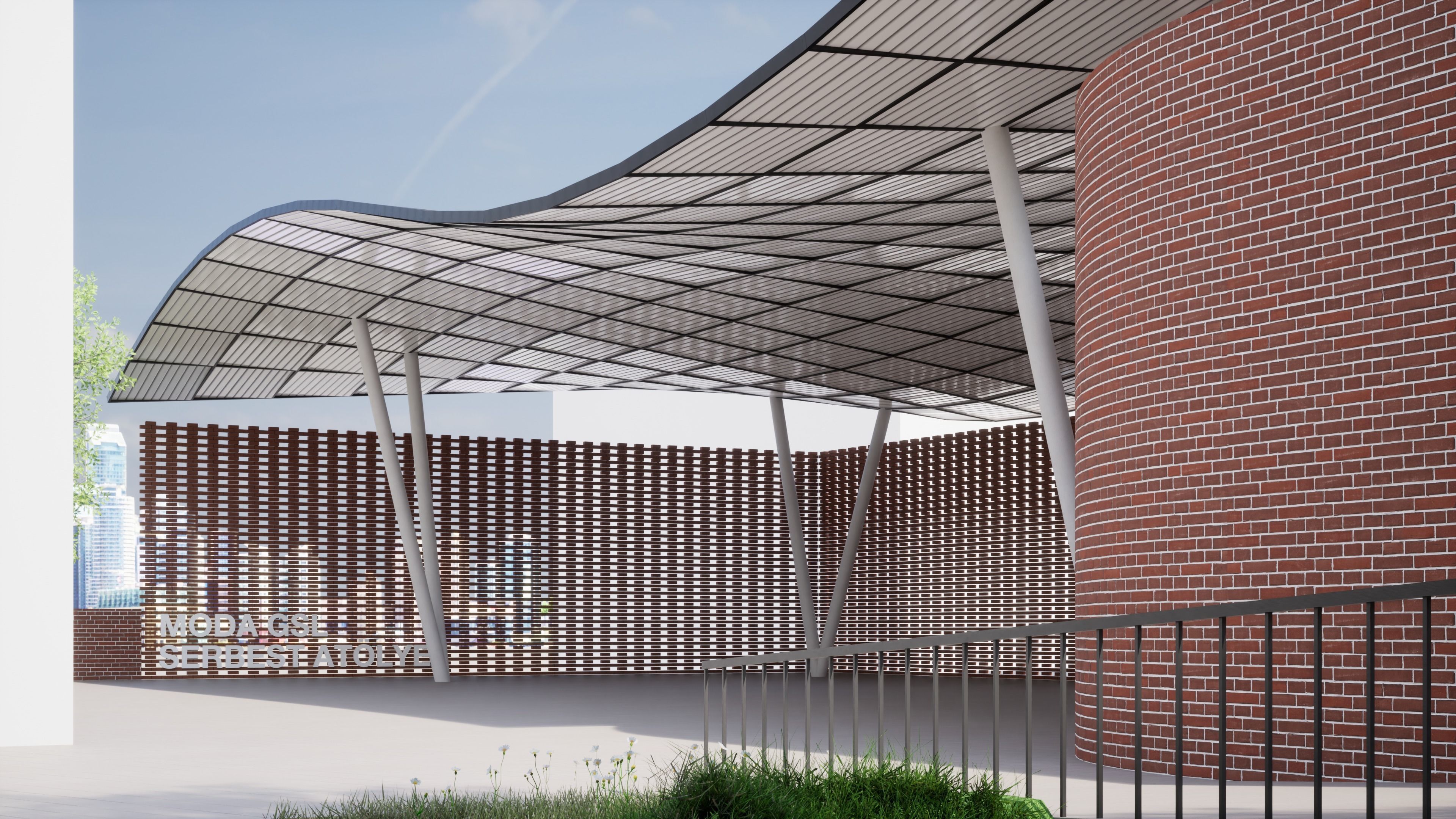High School Building Revit Project 3D model_5