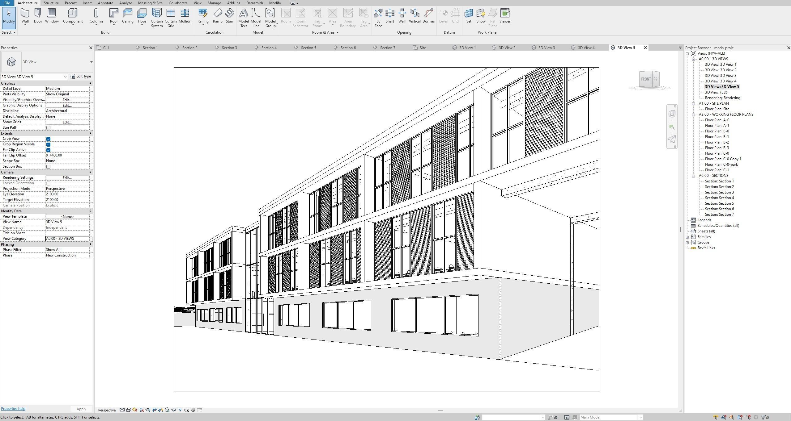High School Building Revit Project 3D model_29