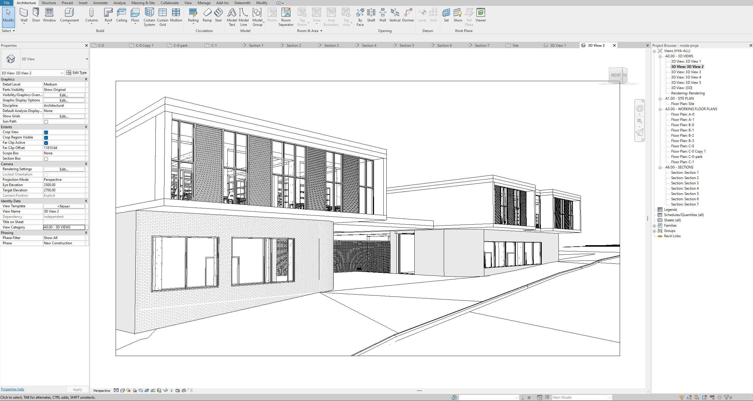 High School Building Revit Project 3D model_26
