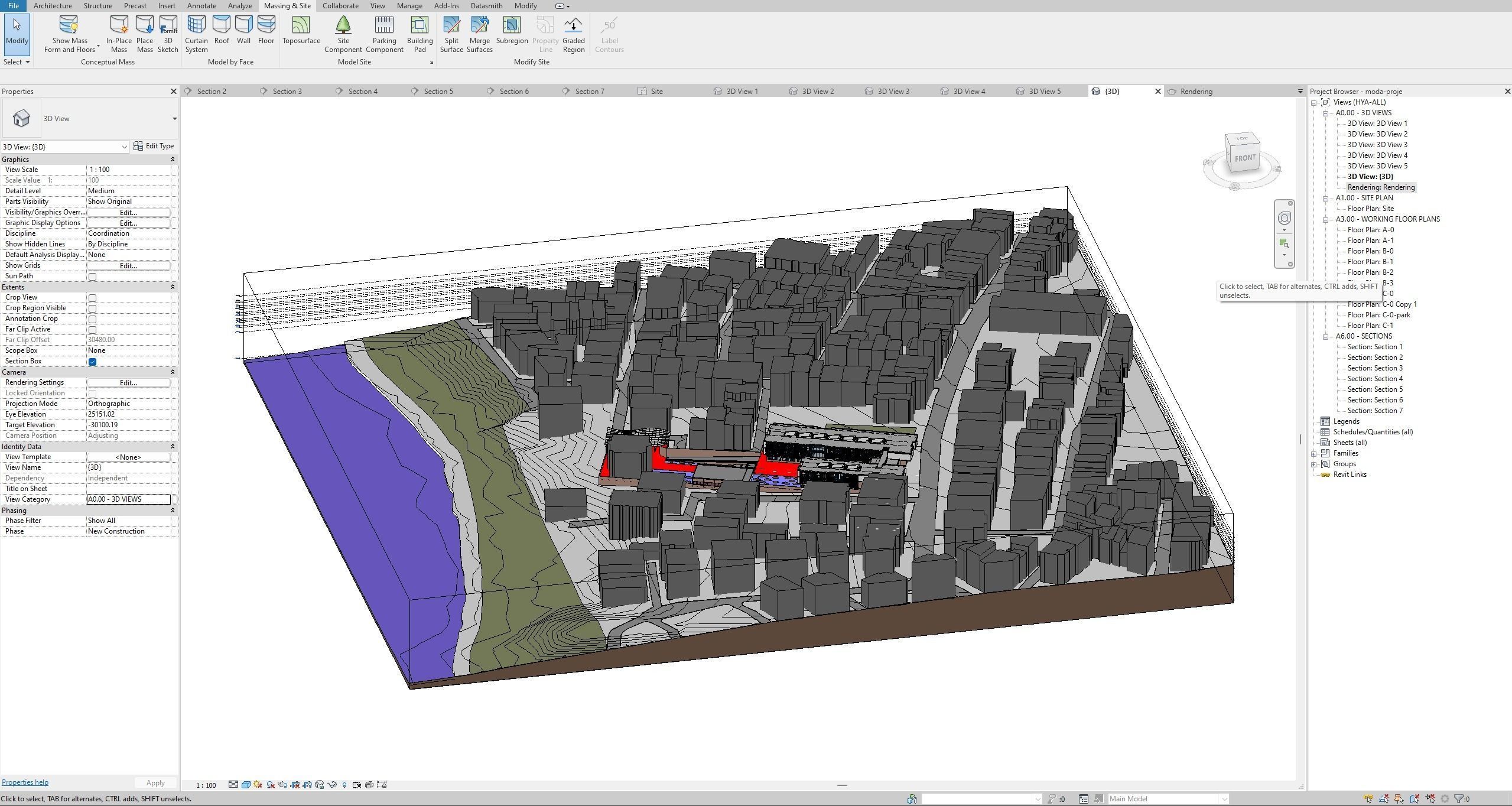 High School Building Revit Project 3D model_30