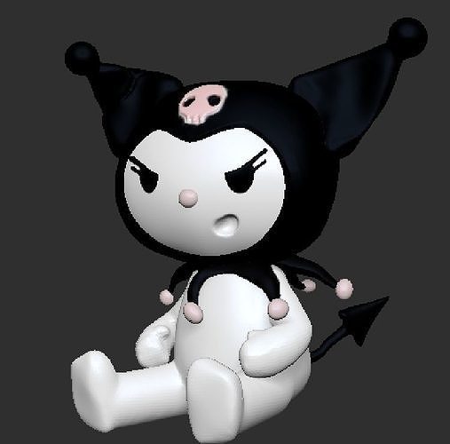 Kuromi clown doll 3D print model