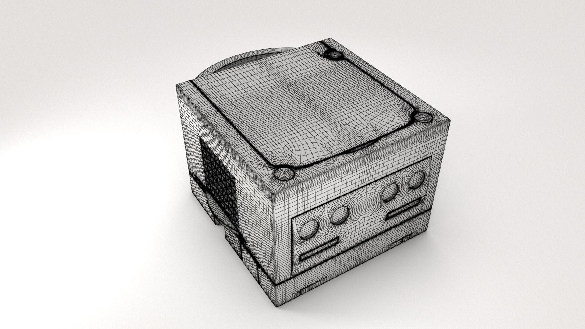 Gamecube Console 3D model_6