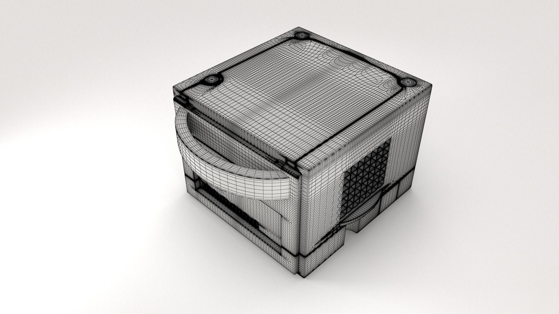 Gamecube Console 3D model_7