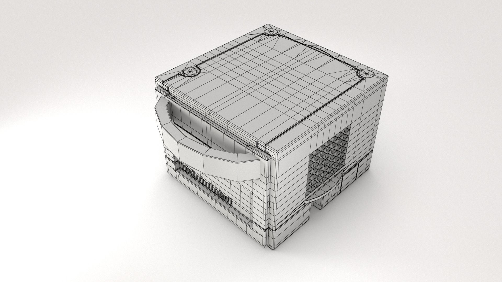 Gamecube Console 3D model_4