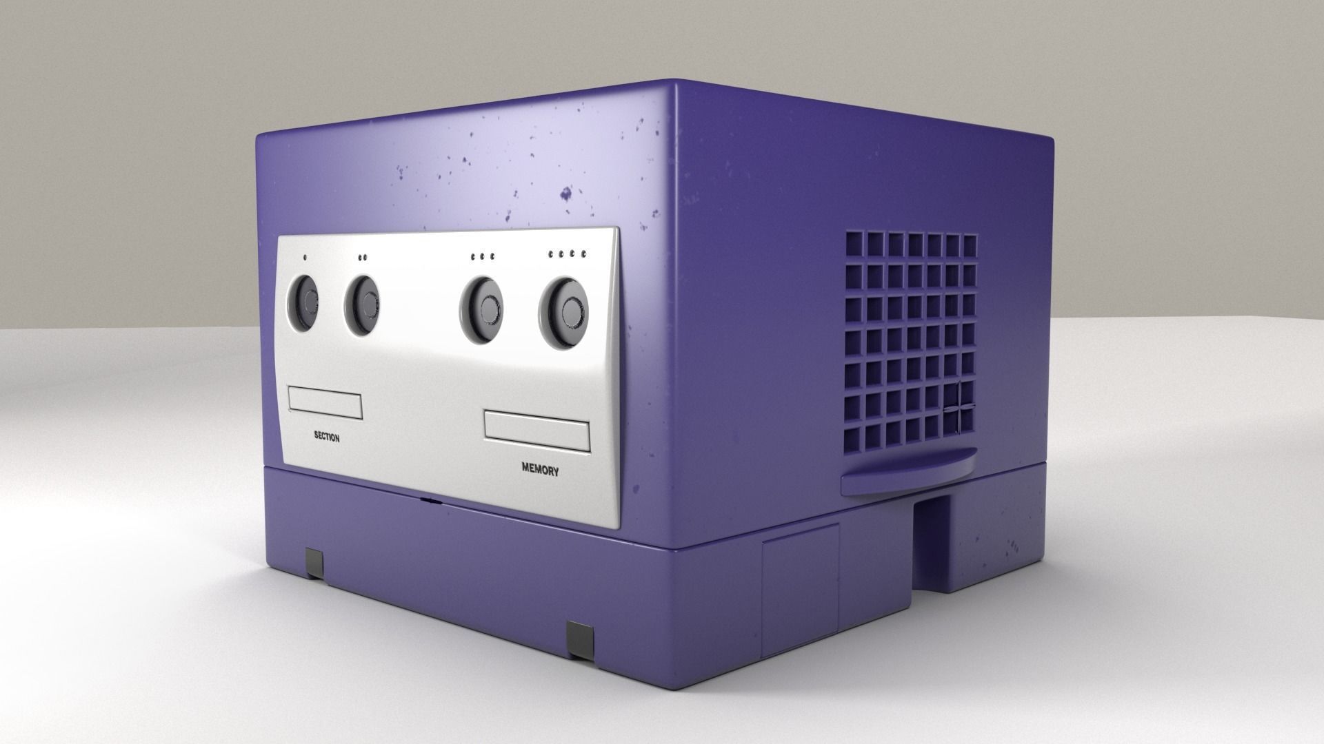 Gamecube Console 3D model_3