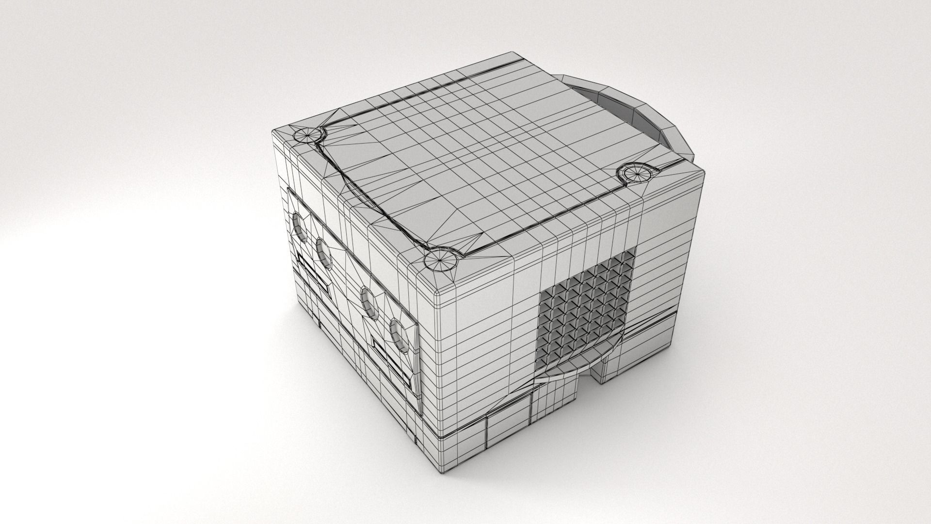 Gamecube Console 3D model_5