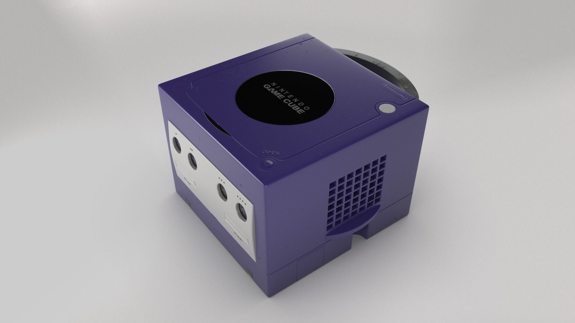 Gamecube Console 3D model_2