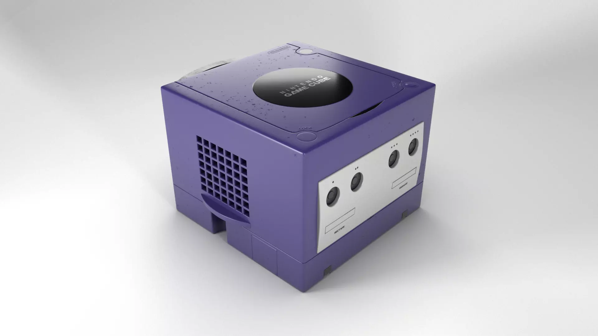 Gamecube Console 3D model_0