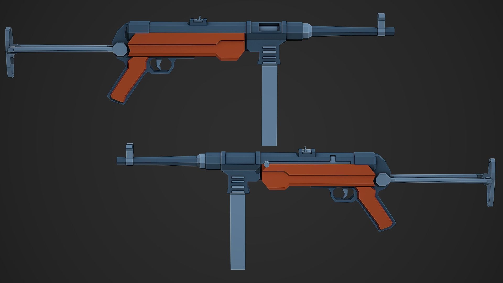 World War 2 Weapons Pack vol 01 - Low Poly Game Ready 3D Model Collection_24