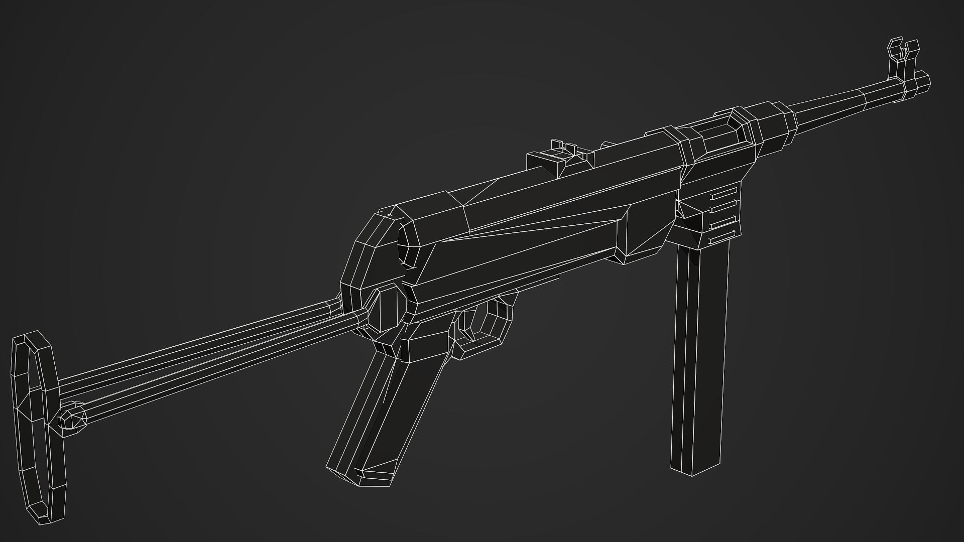 World War 2 Weapons Pack vol 01 - Low Poly Game Ready 3D Model Collection_27