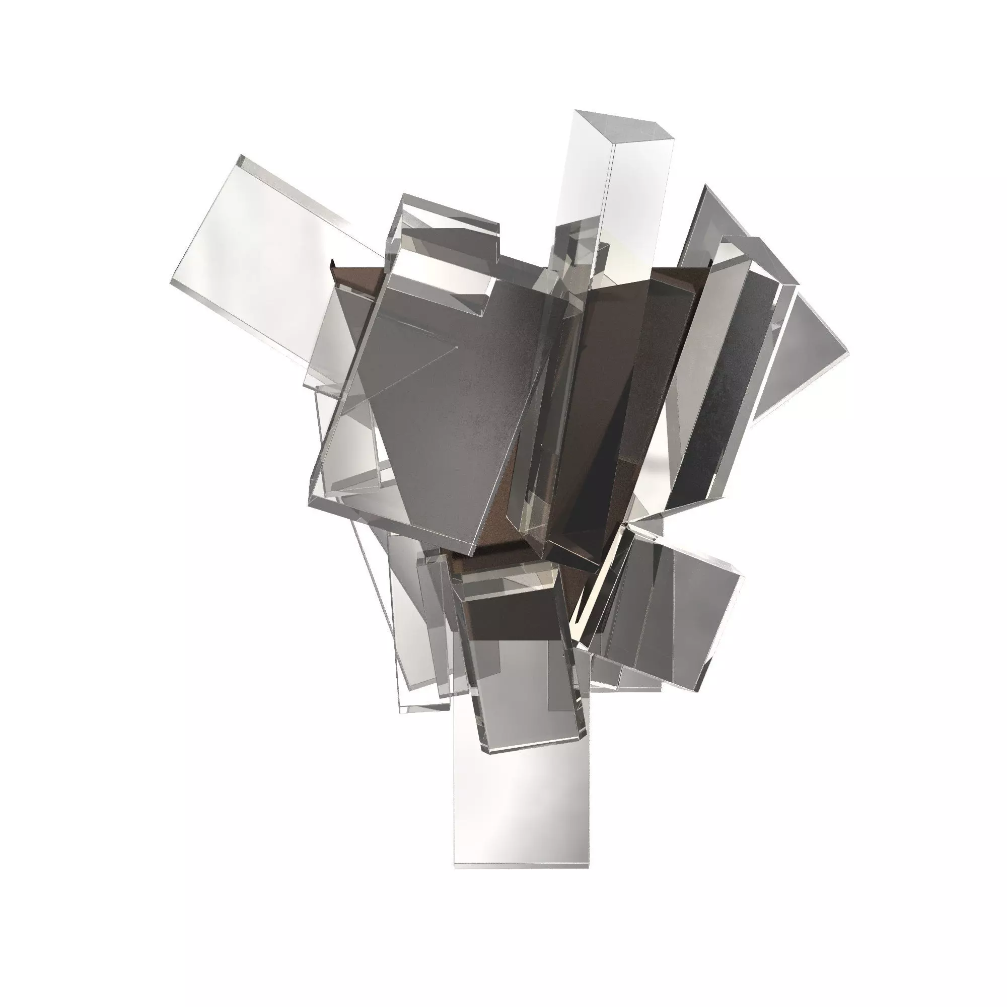 Ice Crystals Sconces 3D model_0