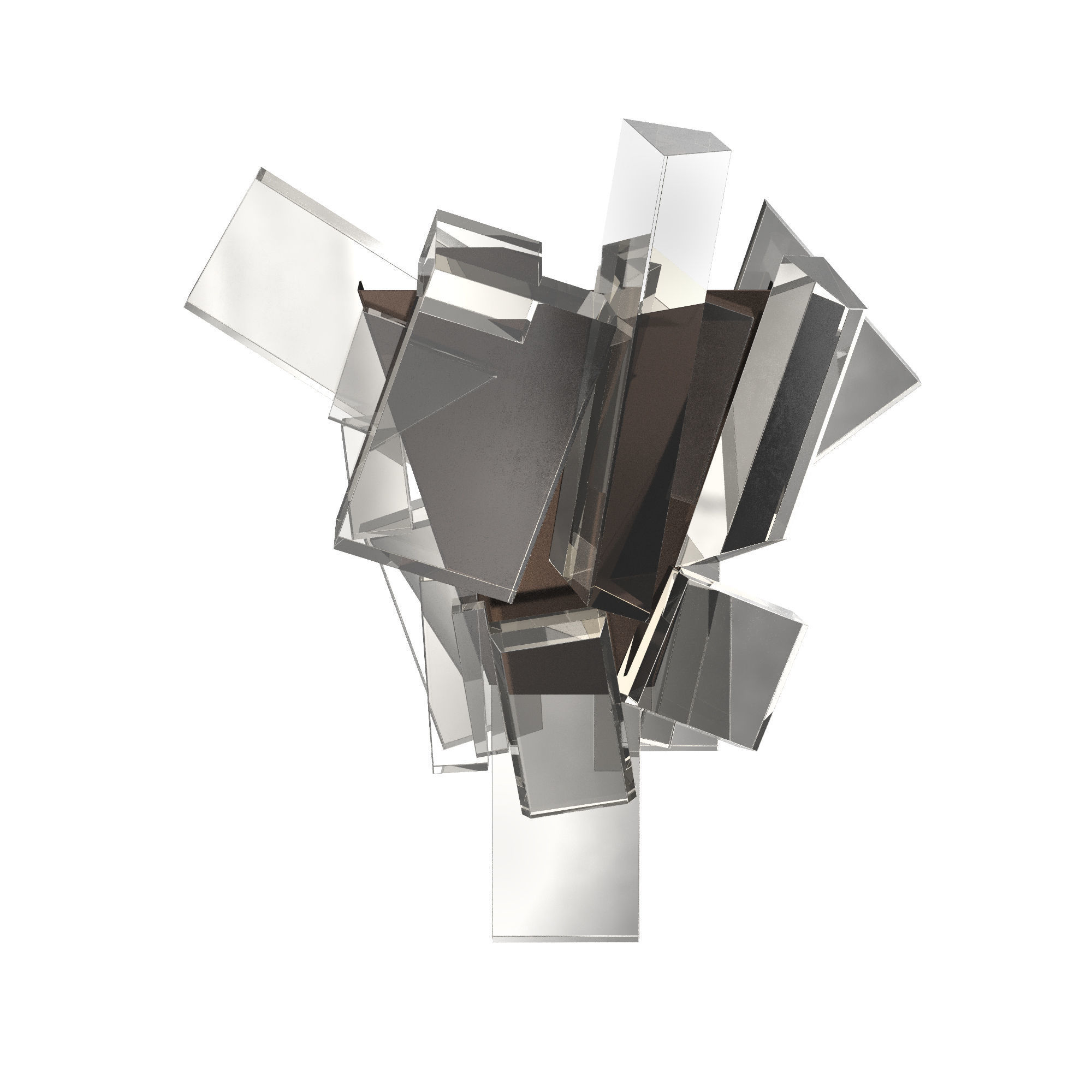 Ice Crystals Sconces 3D model_1