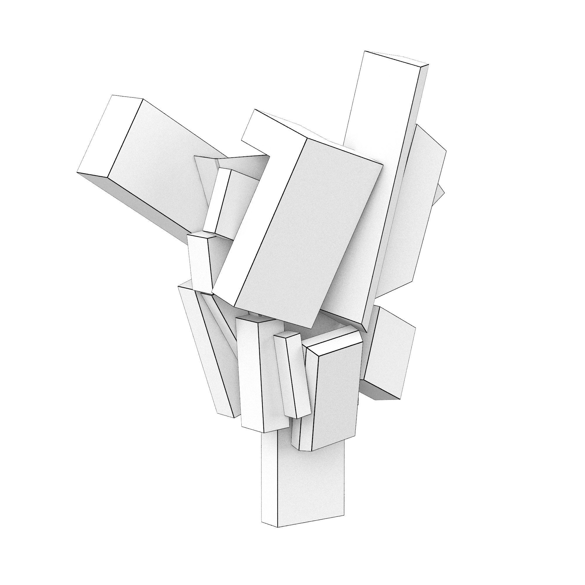 Ice Crystals Sconces 3D model_4