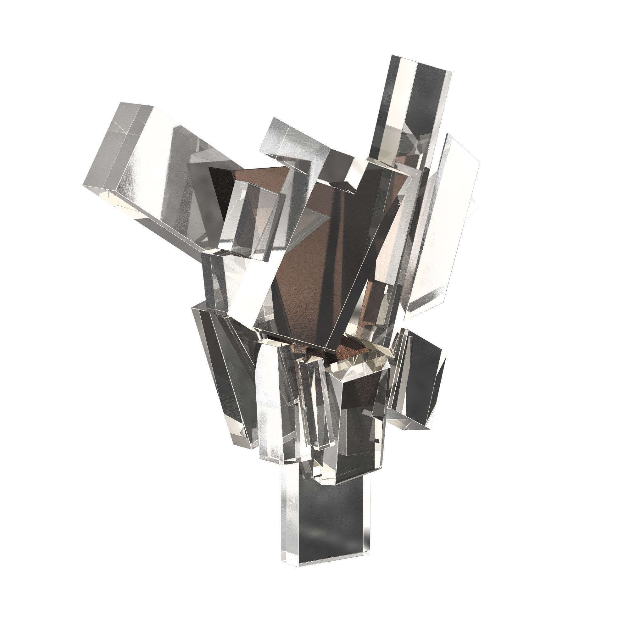 Ice Crystals Sconces 3D model_3