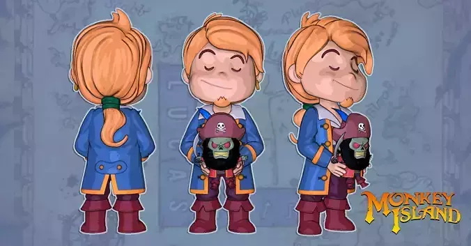Guybrush Threepwood - Monkey Island 3D print model