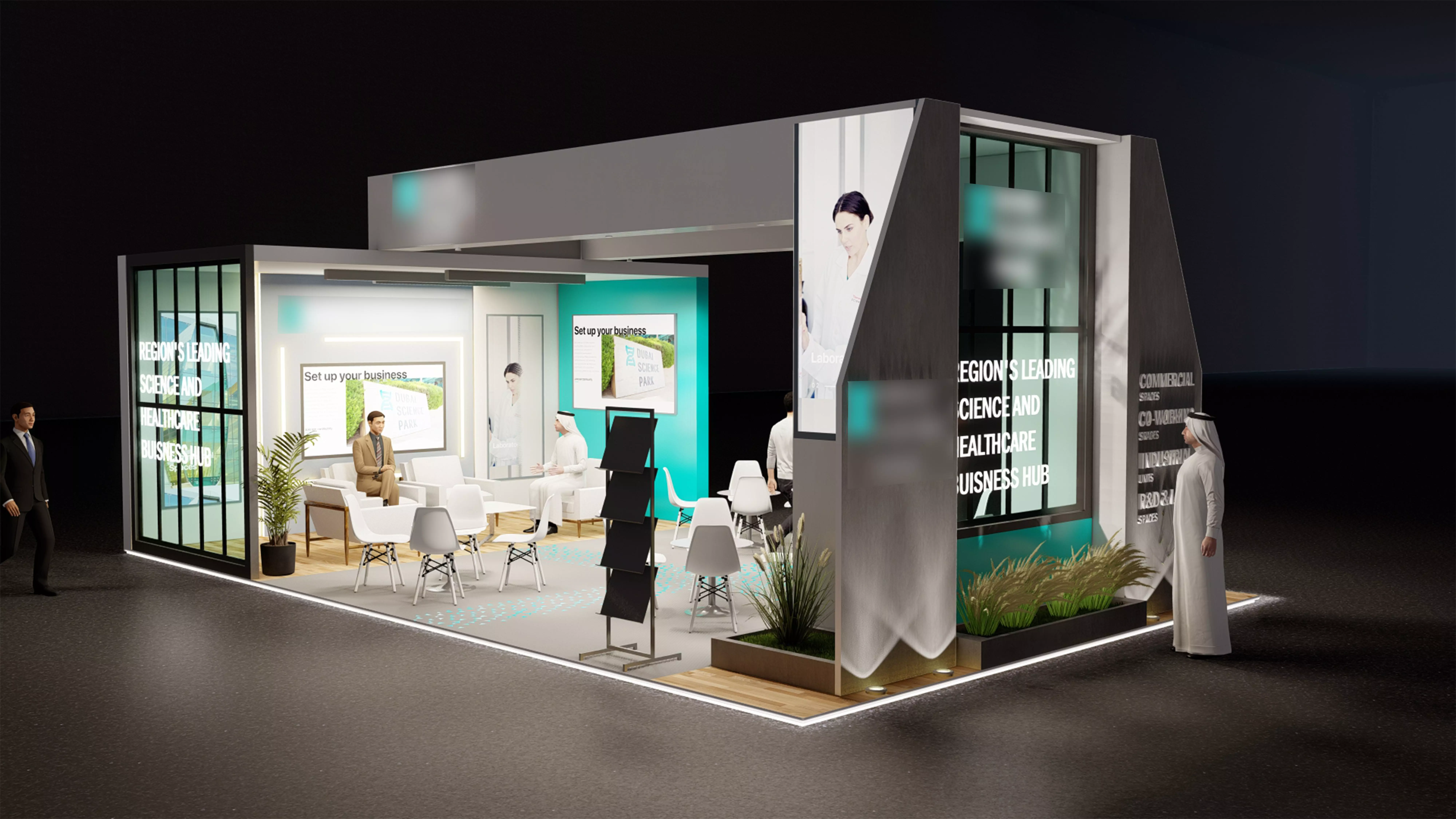 Exhibition stand  3D model_0