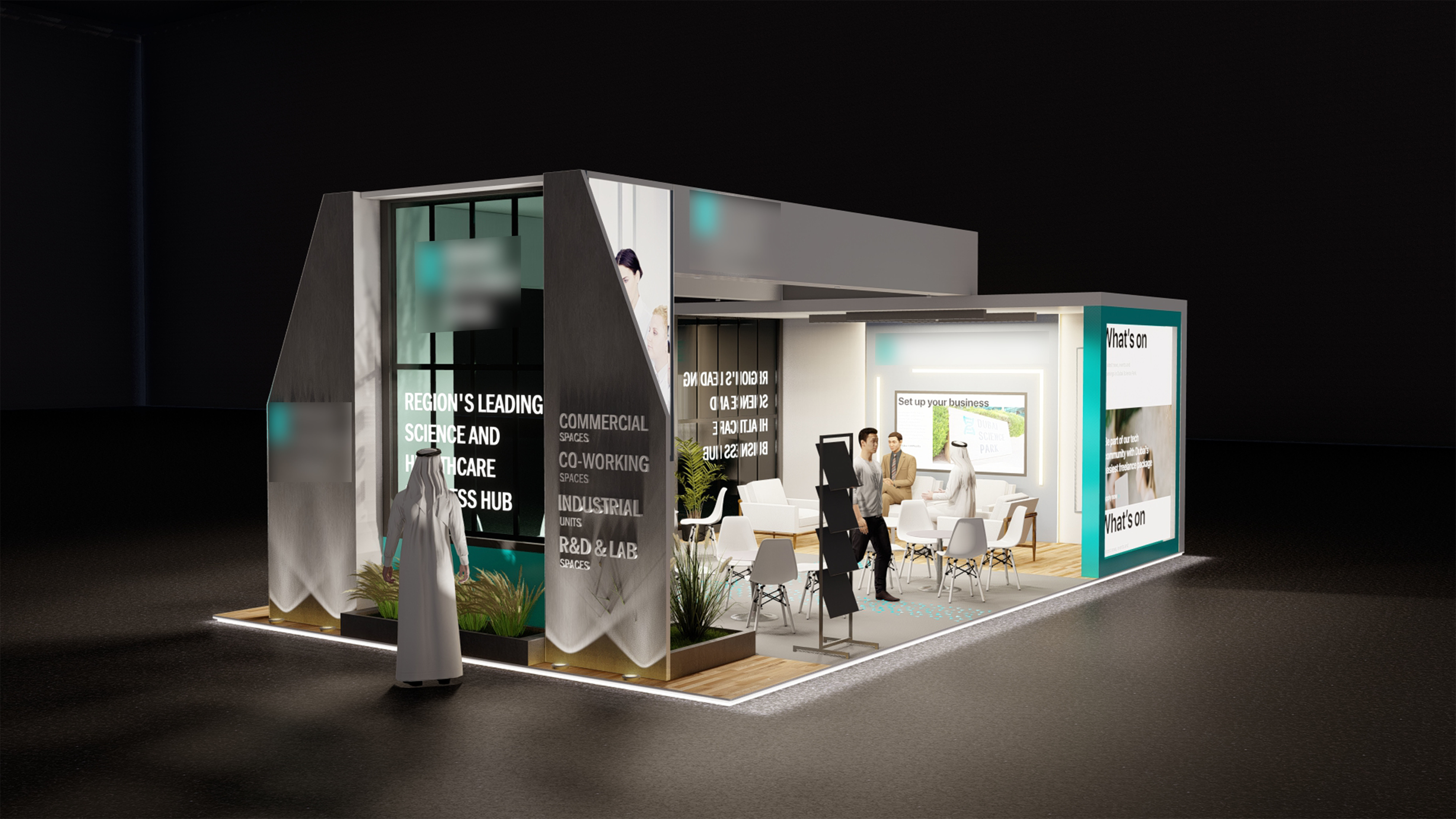 Exhibition stand  3D model_2