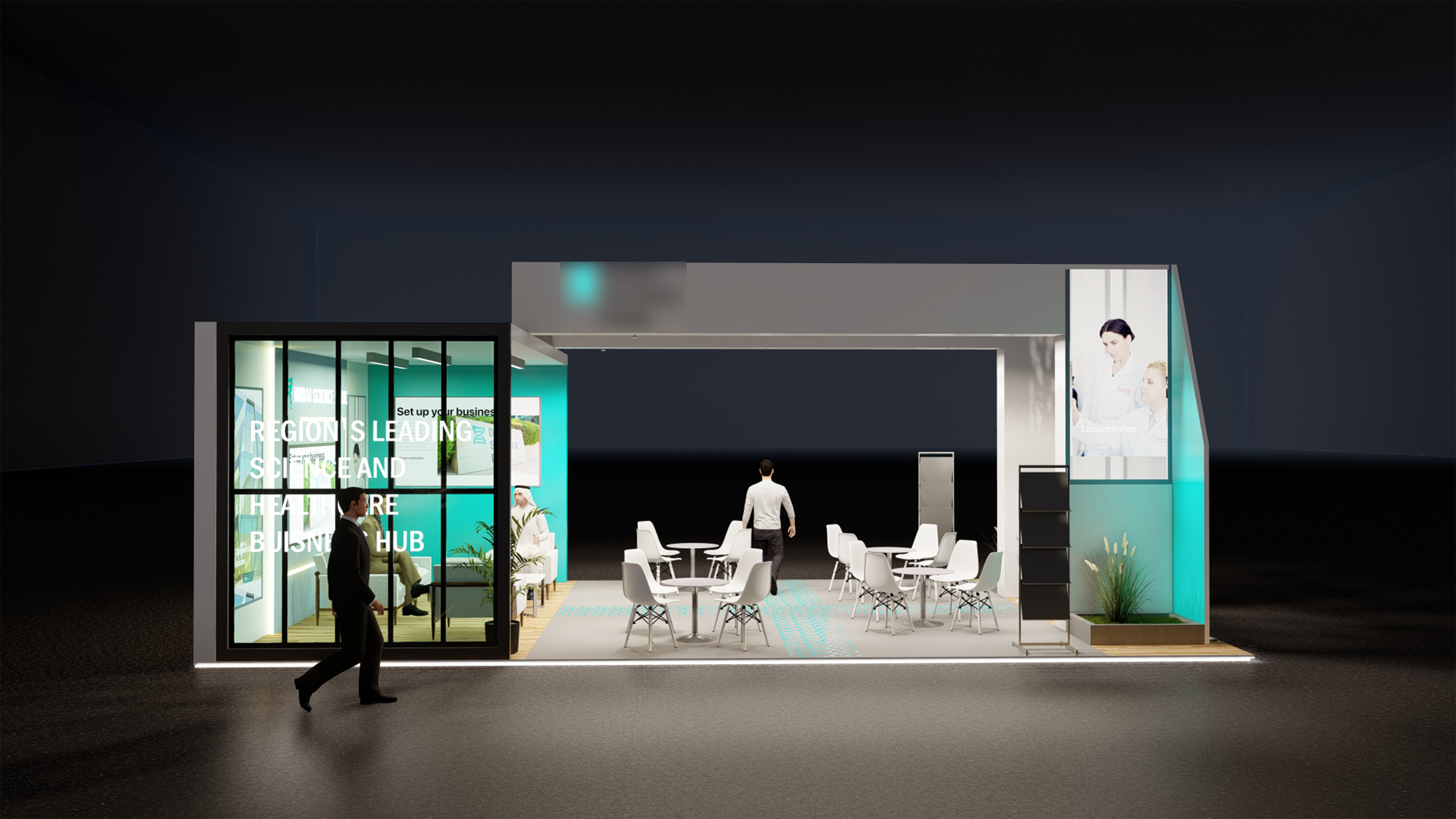 Exhibition stand  3D model_1