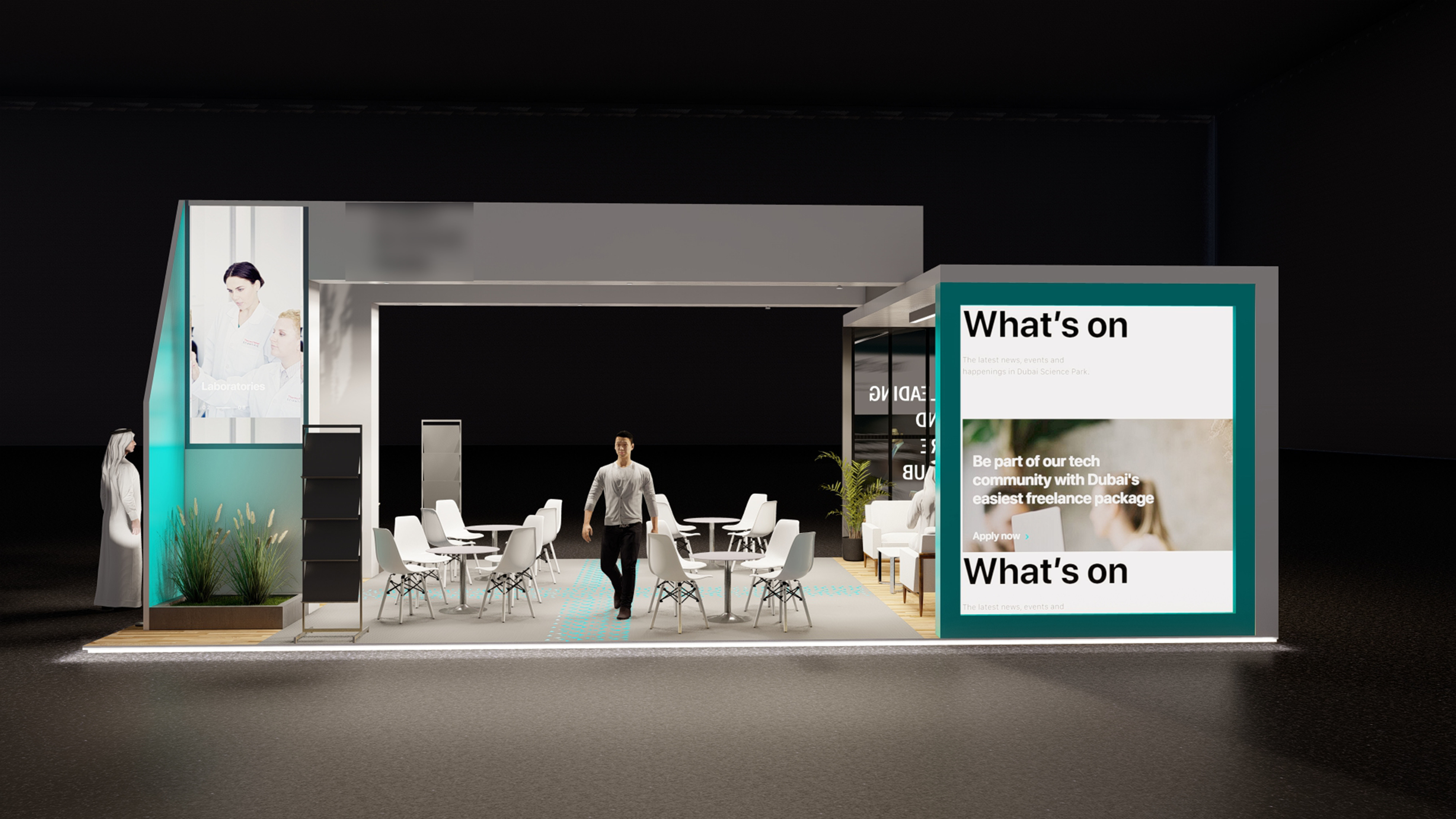 Exhibition stand  3D model_3