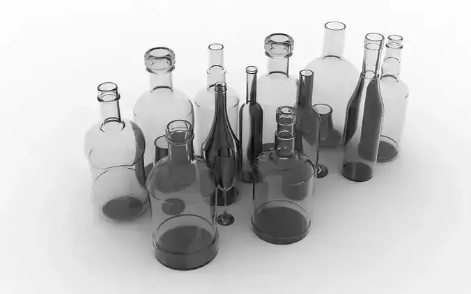 DIFFERENT TYPES OF GLASS BOTTLES
