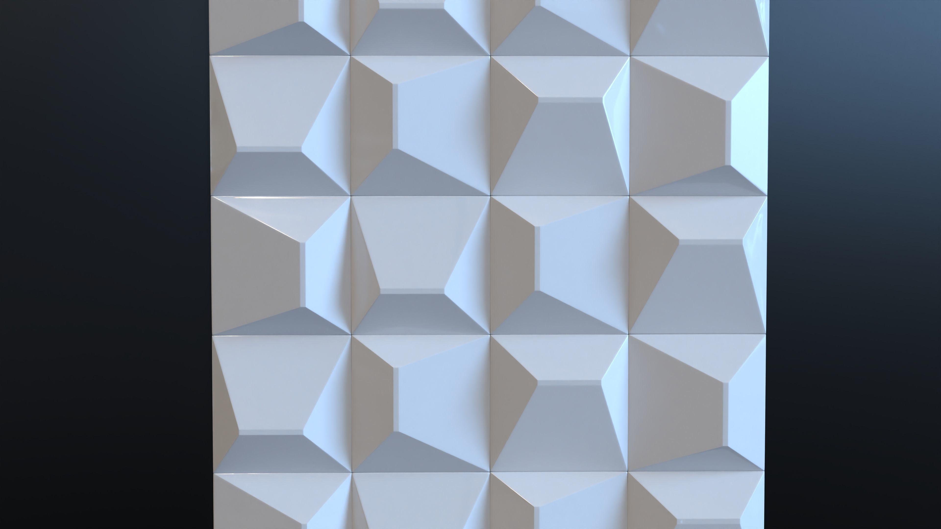 3d wall tiles decorative pack 12 pcs 3D model_9