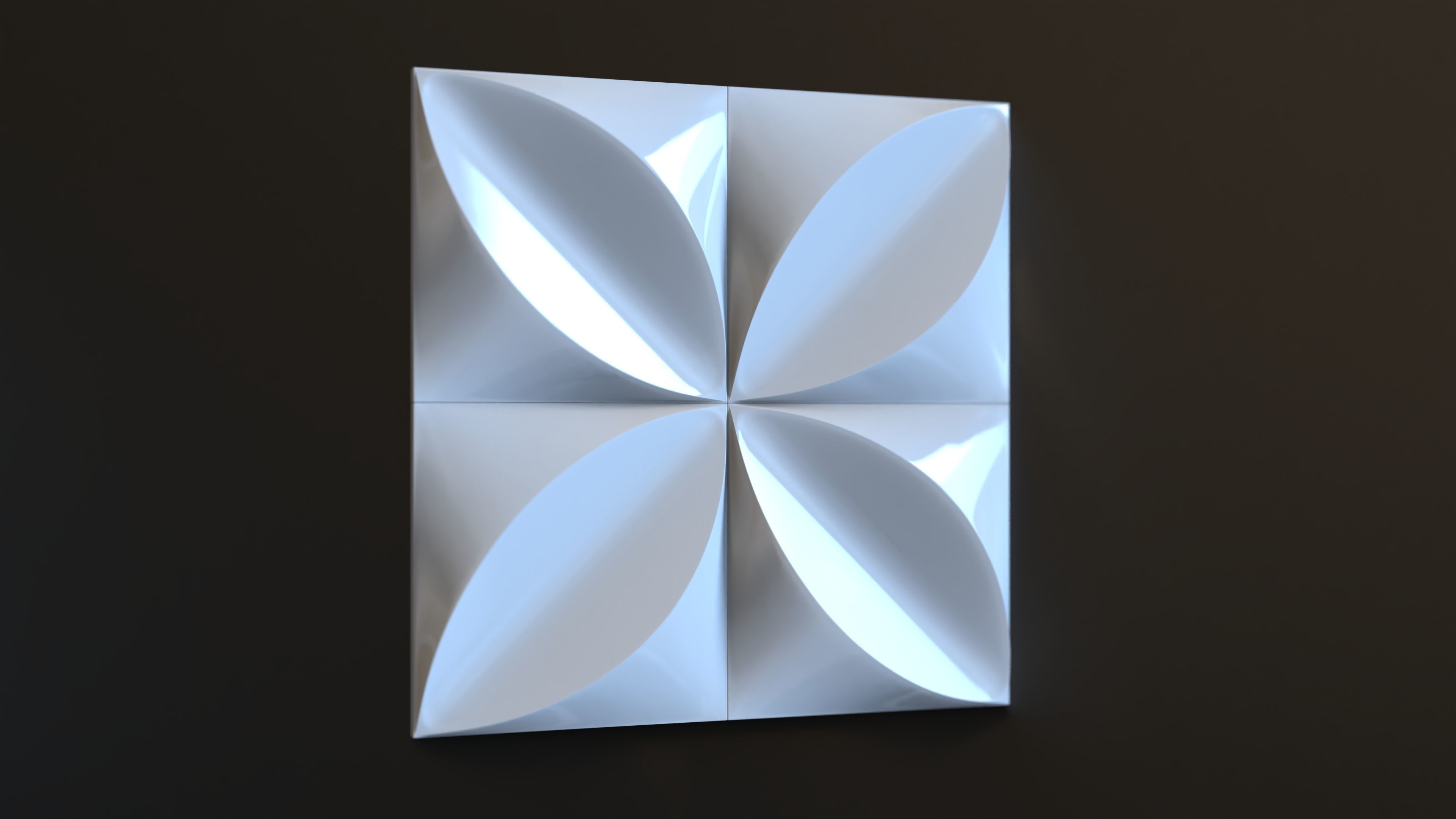 3d wall tiles decorative pack 12 pcs 3D model_4