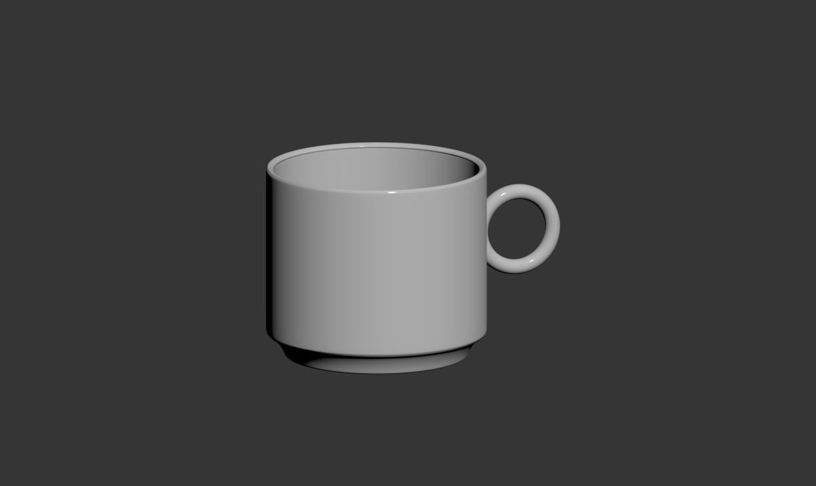 Coffee cup 3D model_1