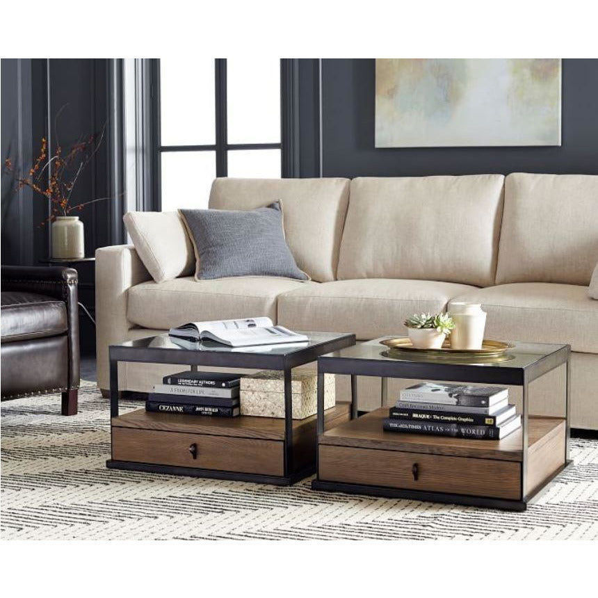 Carlson Bunching Table Monument Grey Oak Veneer 3D model_6