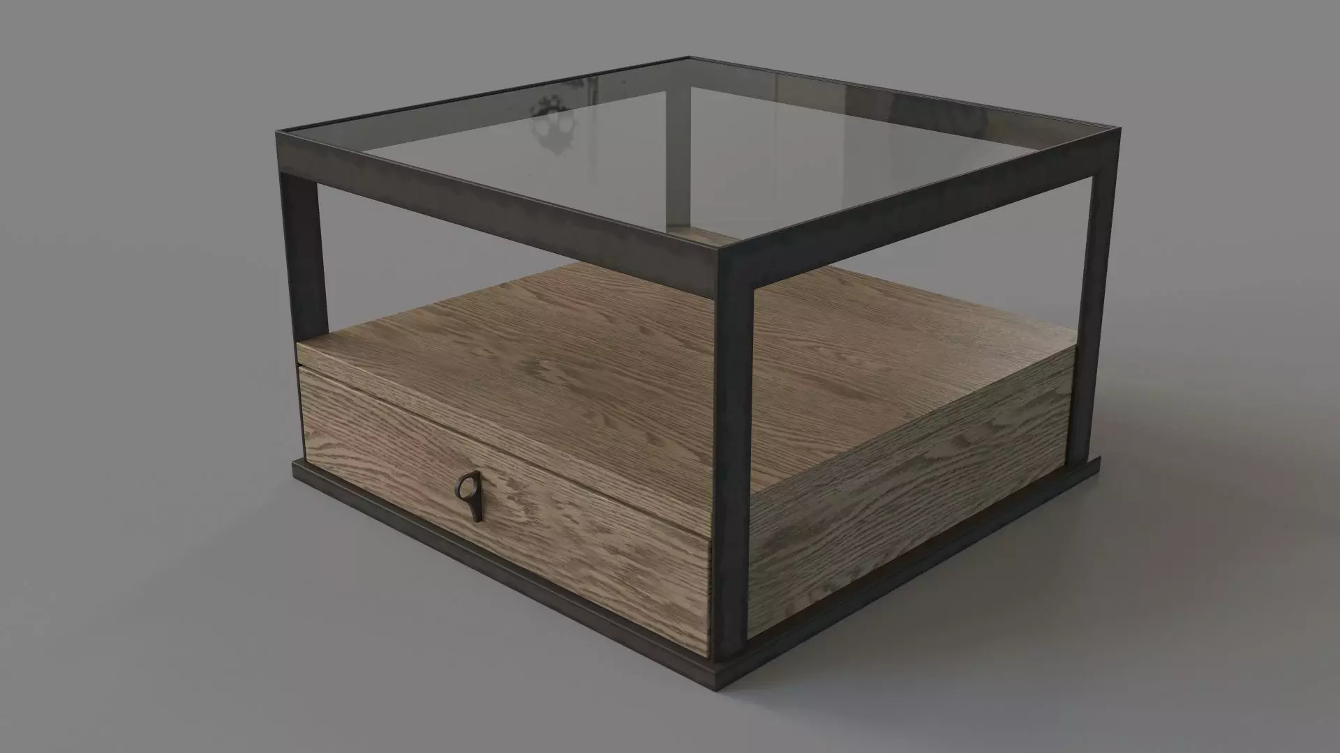 Carlson Bunching Table Monument Grey Oak Veneer 3D model_0