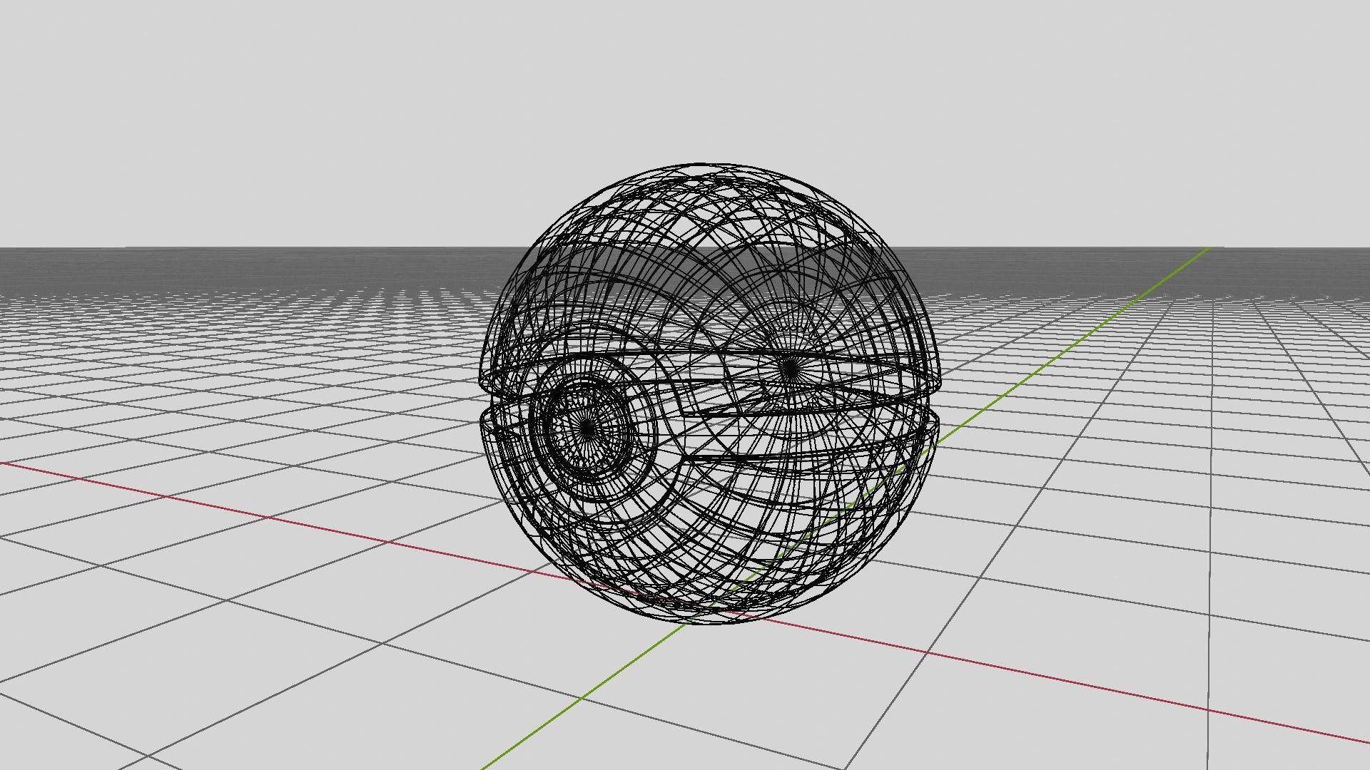 Pokemon Ball Low-poly 3D model_7