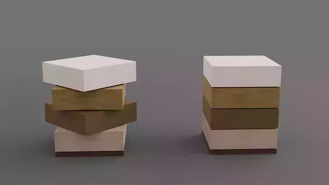 Cubick chest of drawers designed by Paolo Nicolo Rusolen