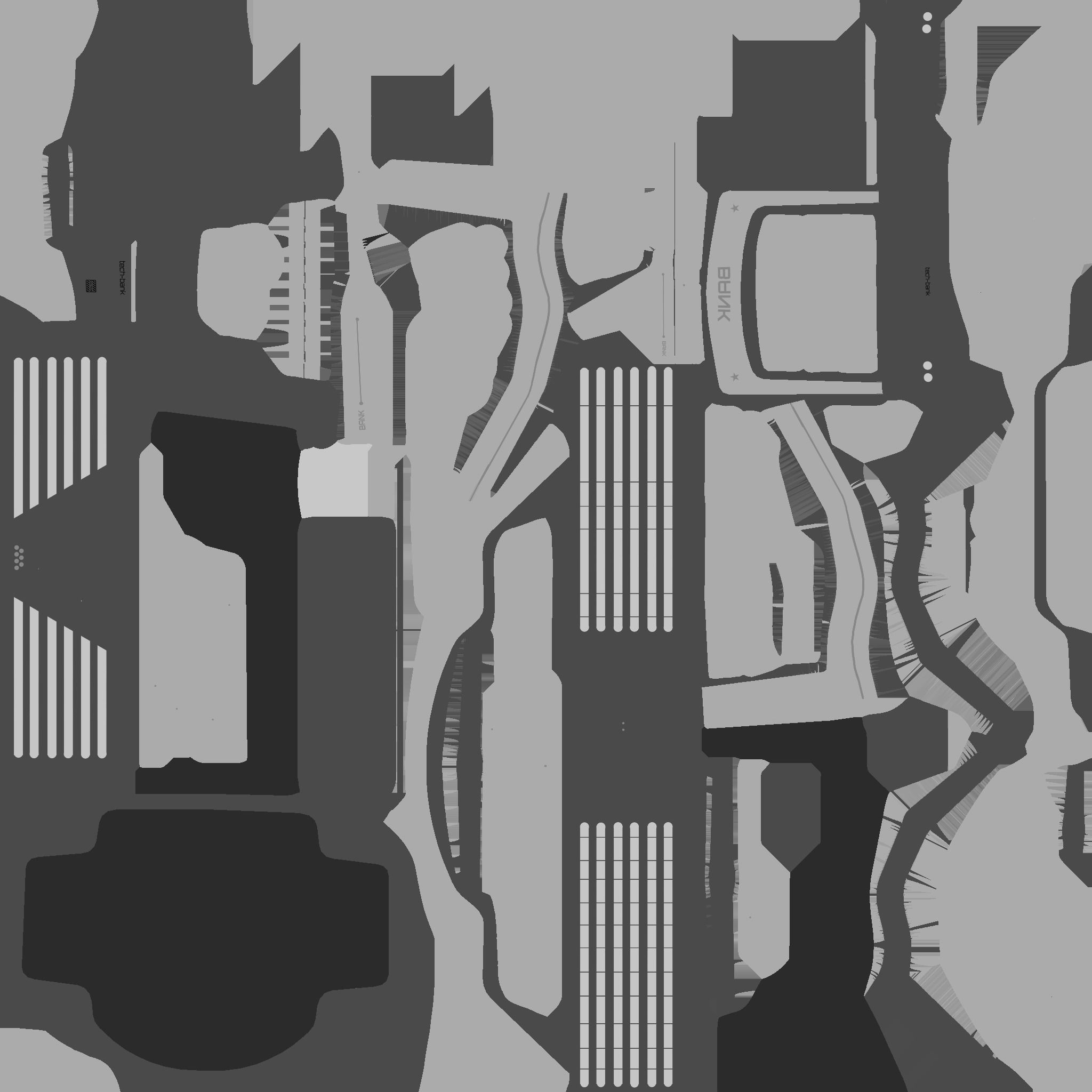 SciFi Bank A05 Red - Sci Fi Exterior Design Low-poly 3D model_25